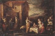 Francisco Antolinez y Sarabia The rest on the flight into egypt oil painting artist